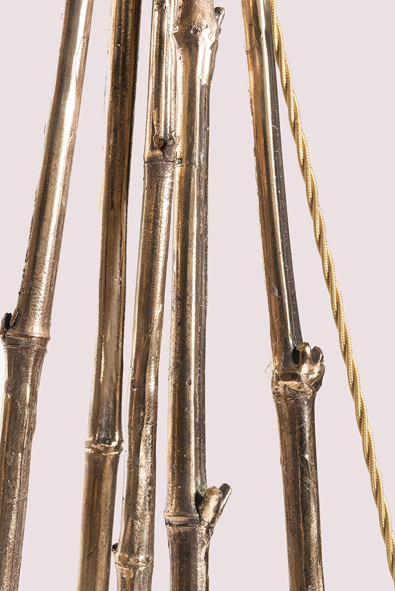 Bamboo Forest Standing Lamp in Bronze