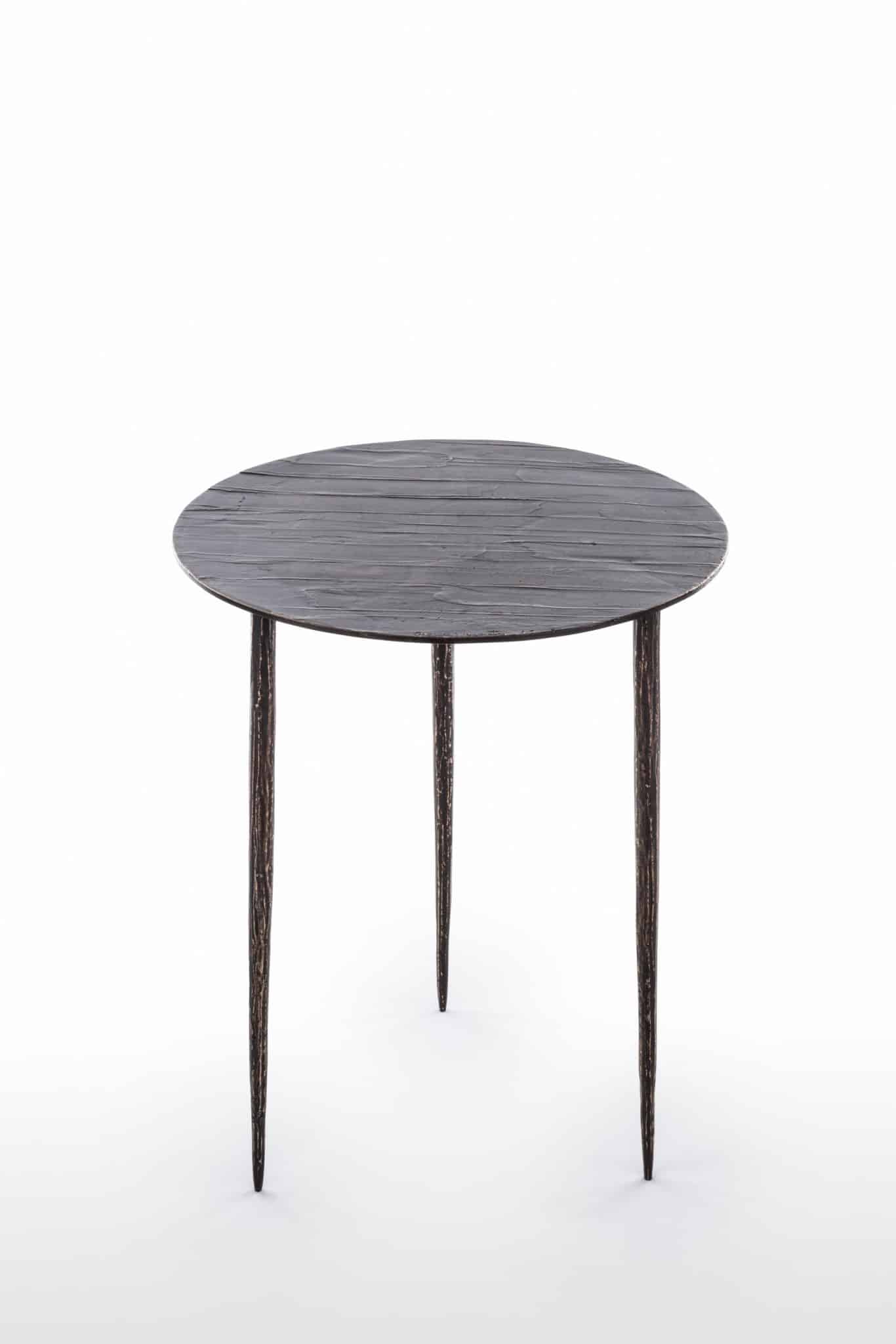 Scottato Coffee Table in Bronze with Black Patina