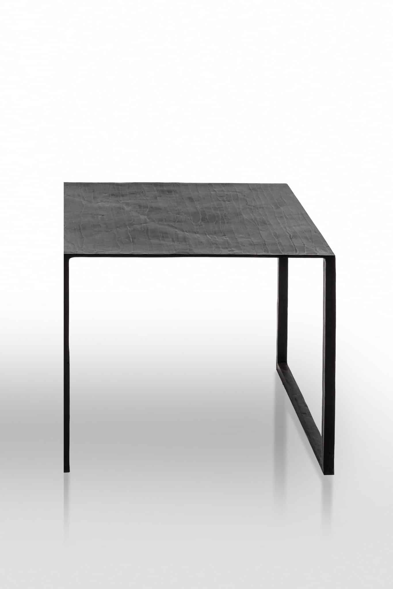 Scottato Coffee Table in Bronze with Black Patina