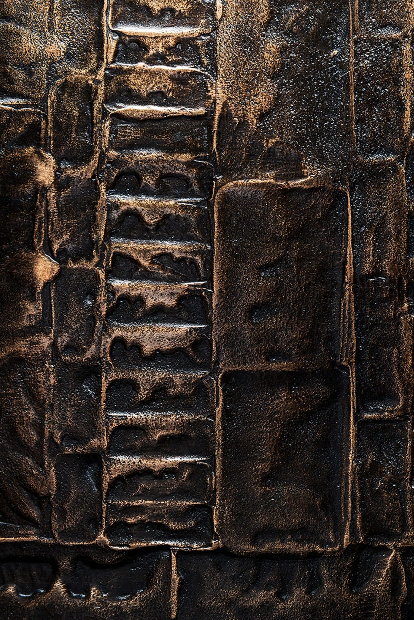 Rilievi Cabinet in Bronze with Black Patina