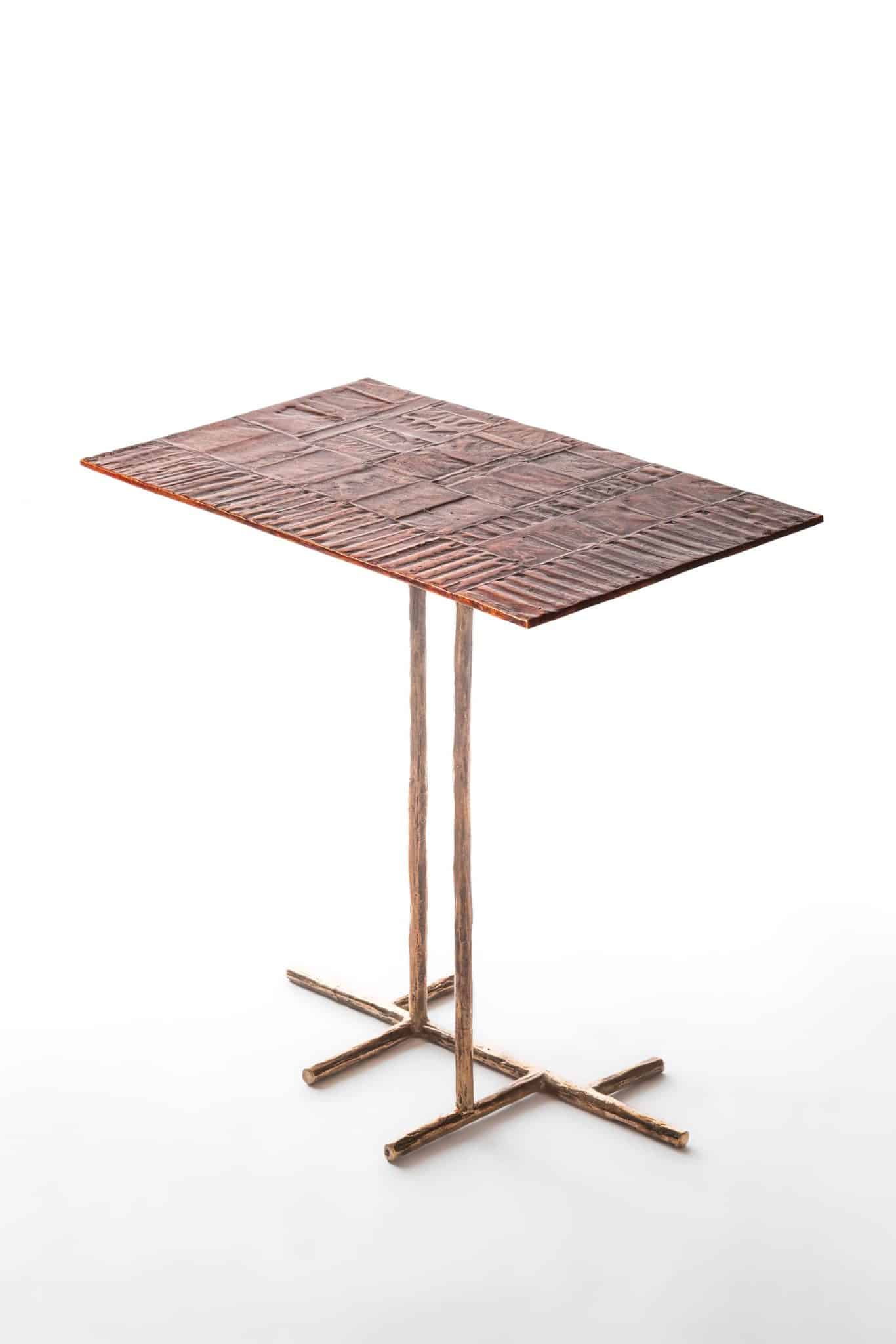Rilievi Coffee Table in Bronze with Black Patina