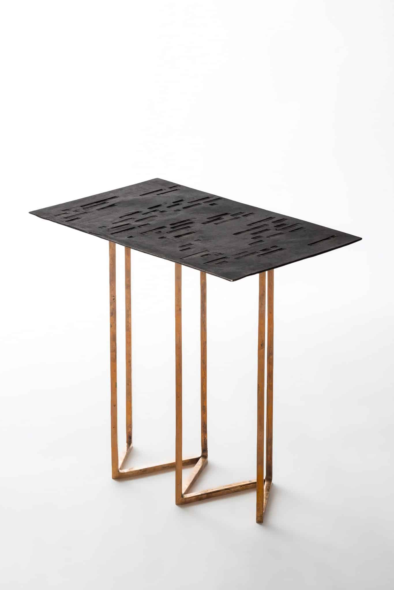 Spiragli Coffee Table in Bronze with Black Patina