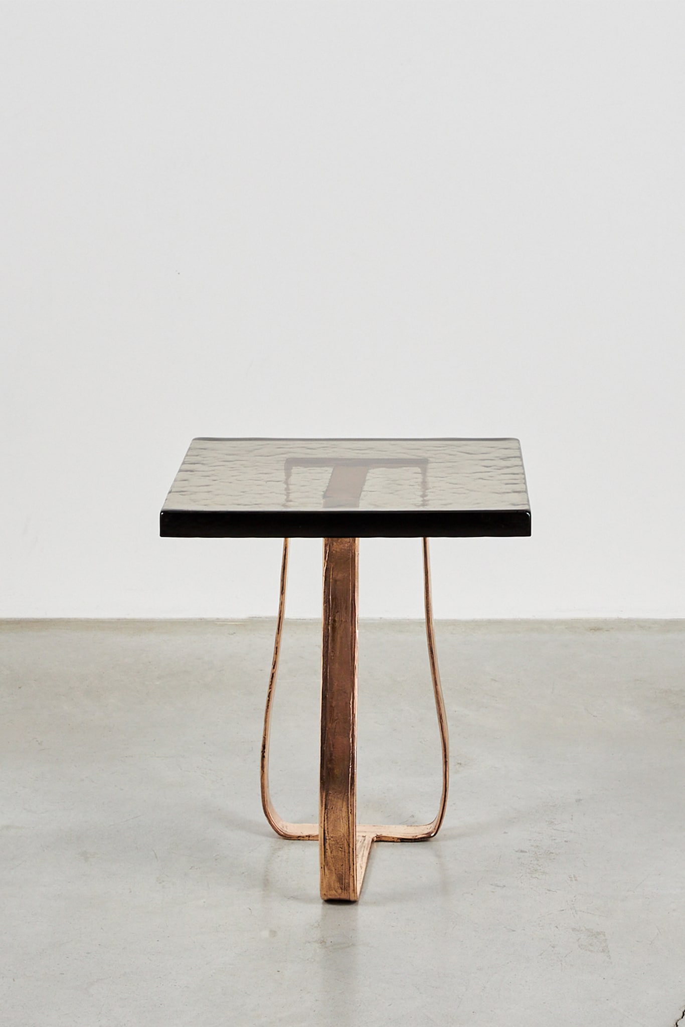 Vetro Coffee Table in Bronze with Fum? Cast-Glass