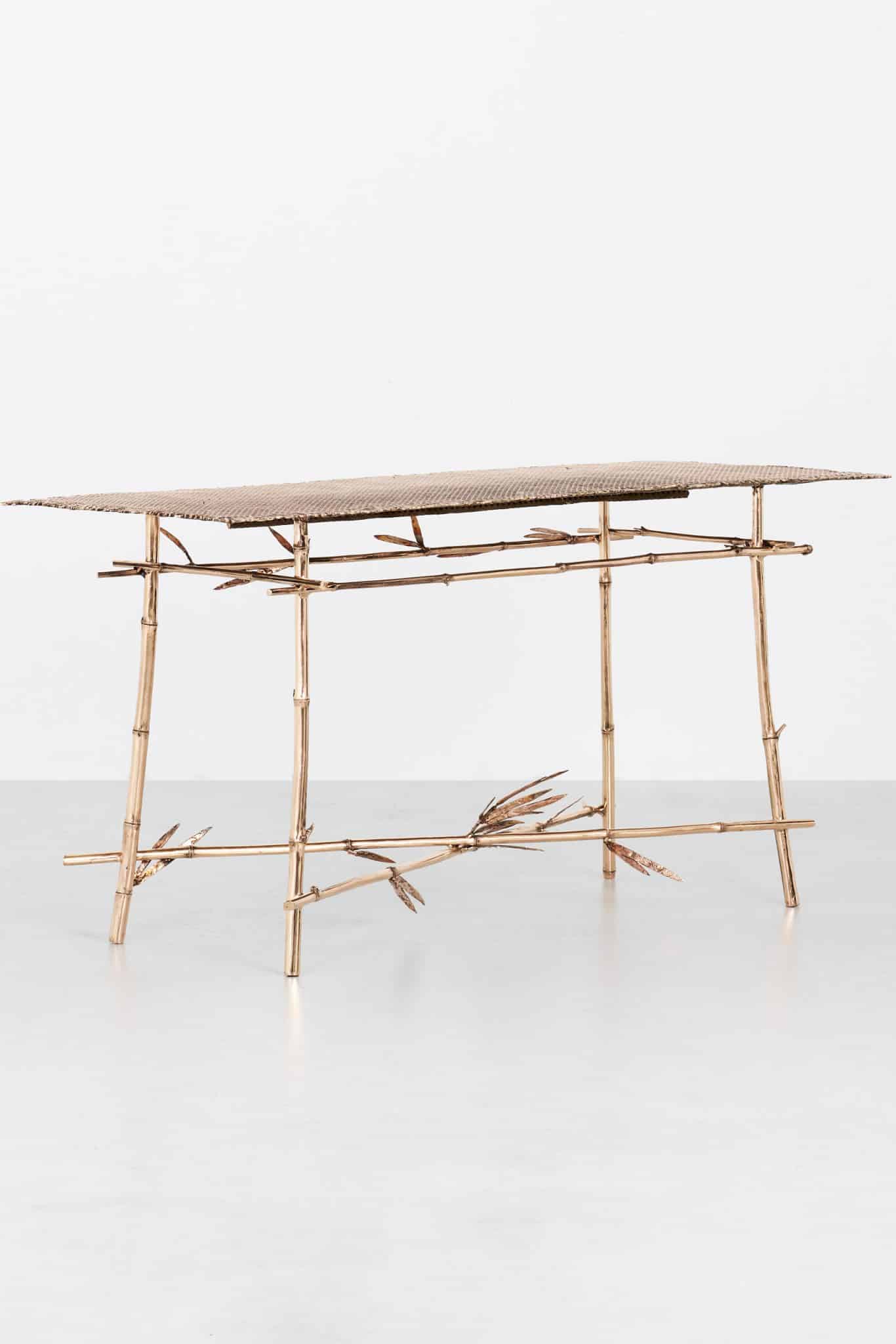 Bambù Forest Console in Bronze