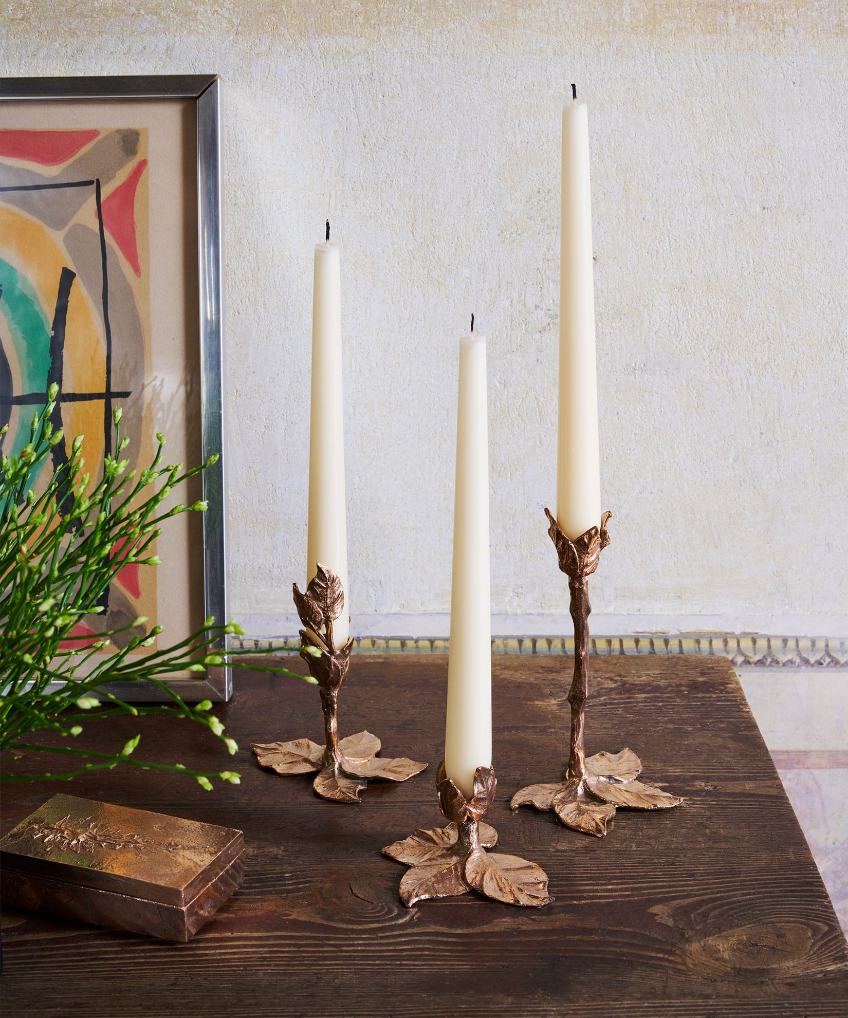 Foglie Decorative Box in Bronze - Gennaio