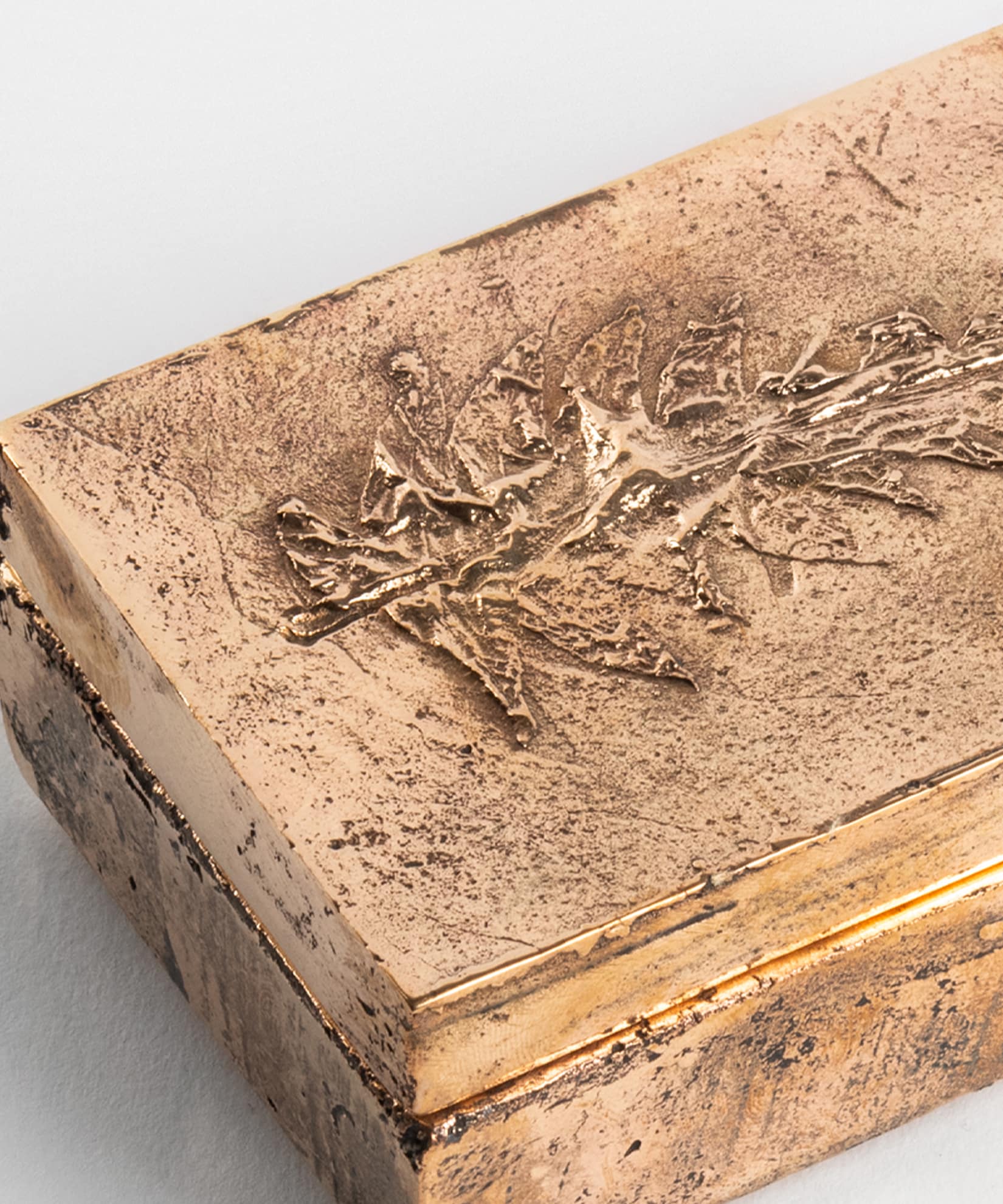 Foglie Decorative Box in Bronze - Gennaio