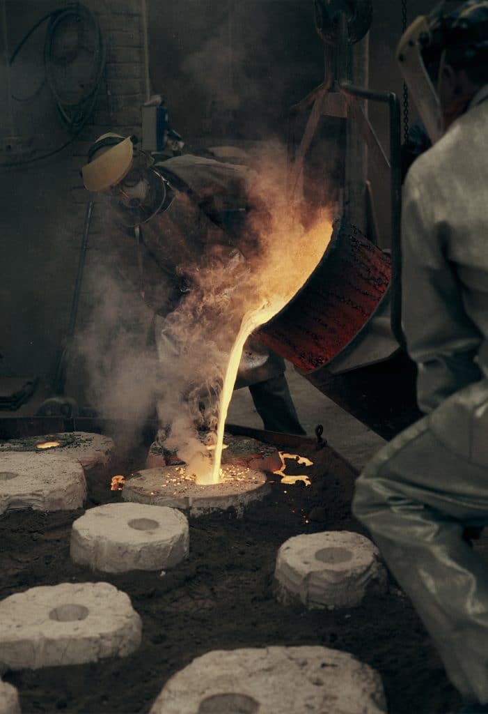 Lost-wax casting - Molten Metal